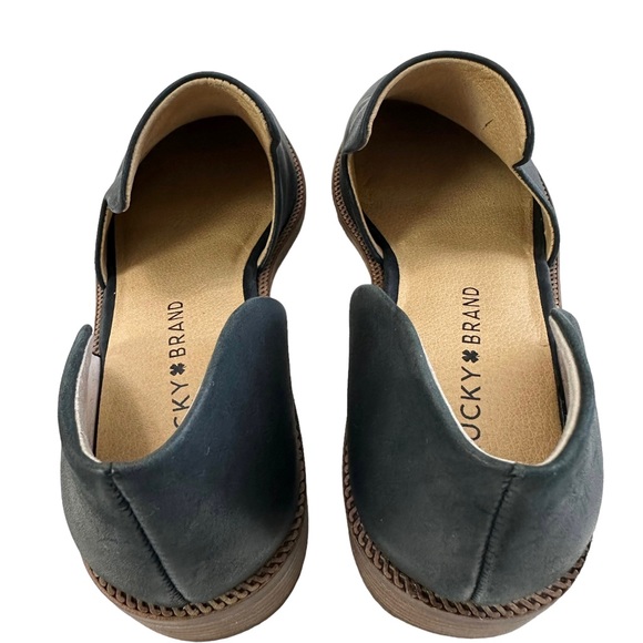 Lucky Brand Gennifa Black Leather Cutout Pump Size 6M - Picture 9 of 16